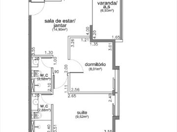 Planta 2 dorms(1 sute) - ESPELHO